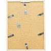 Cadre photo en bois profil 58 blanc 15x20 cm avec verre clair et languette de maintien