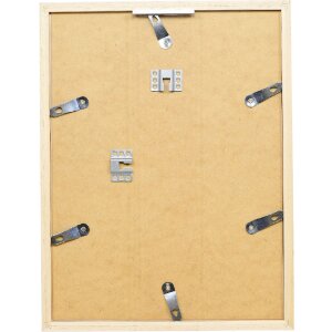 Cadre photo en bois blanc Profil 58 20x30 cm verre clair et marge dair