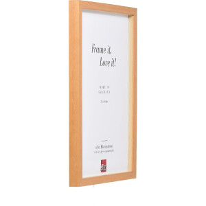 Cadre photo en bois profil 58 hellbraun 30x40 cm, verre clair et baguettes despacement