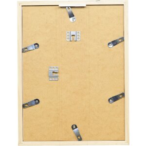 Cadre photo bois profil 58 antiksilver 40x40 cm verre clair