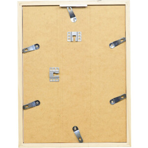 Cadre photo bois profil 58 antik-silver 40x60 cm avec verre transparent et languette despacement