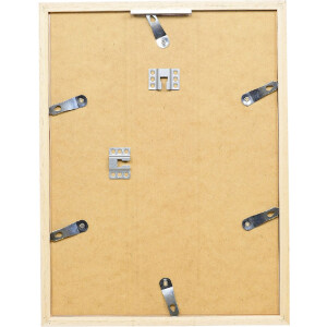 Cadre photo en bois blanc 62x93 cm, verre clair et rainure despacement