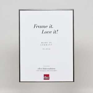 Cadre photo Quadro miroir argent brossé 24 x 30 cm