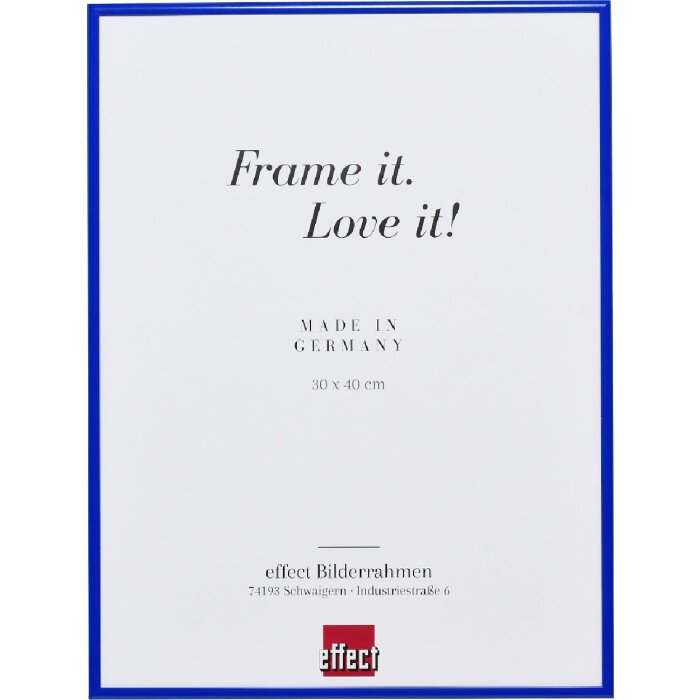 Cadre photo miroir quadro bleu 50x100 cm - Effect