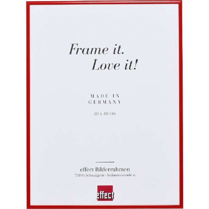 Cadre photo miroir Quadro effet rouge 70 x 100 cm