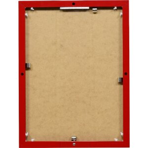 Cadre photo miroir Quadro effet rouge 70 x 100 cm