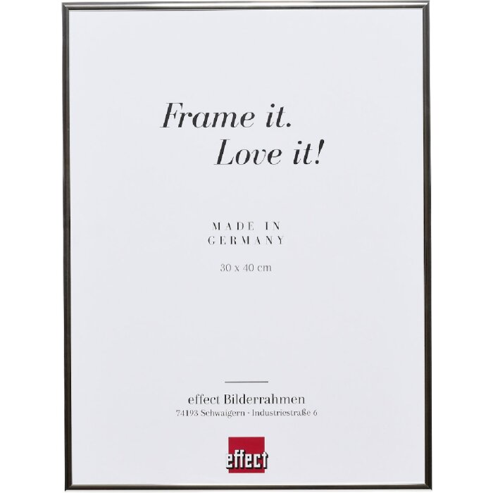 Miroir Quadro Argent Brossé 70x100 cm - Fixation Sans Outil