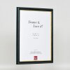 Effect miroir mural bois profilé 21 bleu 9x13 cm