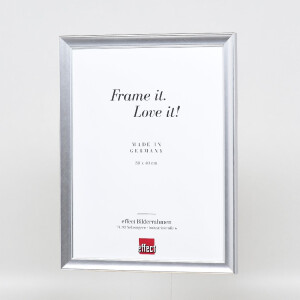 Miroir mural bois profil 41, argent, 10x10 cm