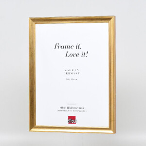 Miroir mural doré vieilli cadre bois profil 41 20x20 cm