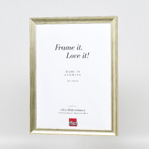 Miroir mural effet bois antique argent 28x35 cm