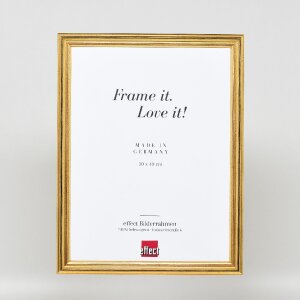 Miroir mural effet profil 44 doré 18x27 cm