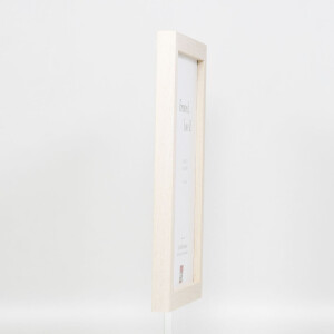 Miroir mural profil 52 blanc 9x13 cm - effet