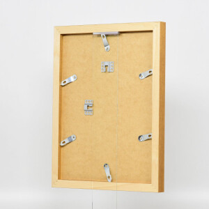 Miroir mural en bois massif chêne effet profil 52 13x18 cm