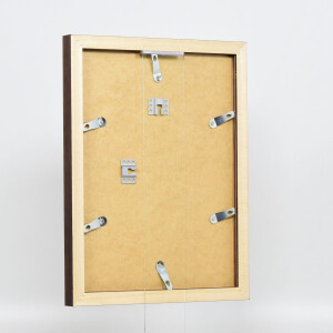 Miroir mural effet profil 52 wenge 20x20 cm bois massif