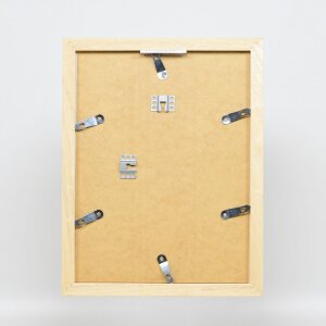 Miroir mural profilé 52 blanc 30x30 cm