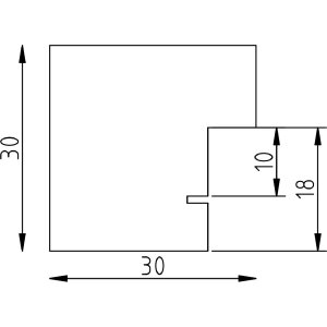 Cadre photo Effect Wandspiegel Profil 52 blanc 29,7x42 cm en bois massif