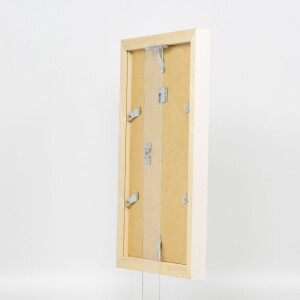 Miroir mural profil 52 blanc 40x60 cm - bois massif design moderne