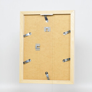 Miroir mural effet profil 52 blanc 50x70 cm bois massif