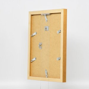 Miroir mural carré profil 52 chêne 50x70 cm