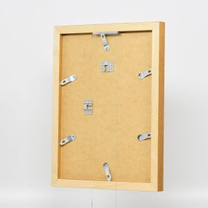 Miroir mural carré profil 52 chêne 50x70 cm