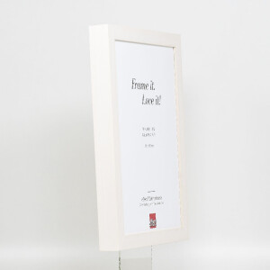 Miroir mural profil 55 blanc 9x13 cm - Support mural inclus