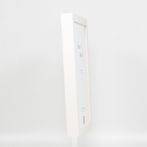 Miroir mural effet Profil 55 blanc 13x13 cm