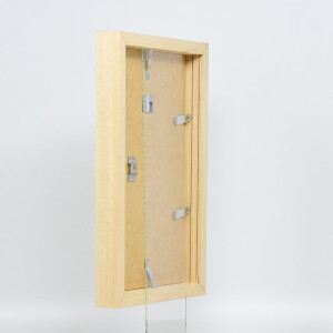 Miroir mural profil 55 nature 18x24 cm - bois brut personnalisable