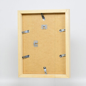 Miroir mural en bois naturel profil 55 - 20x20 cm