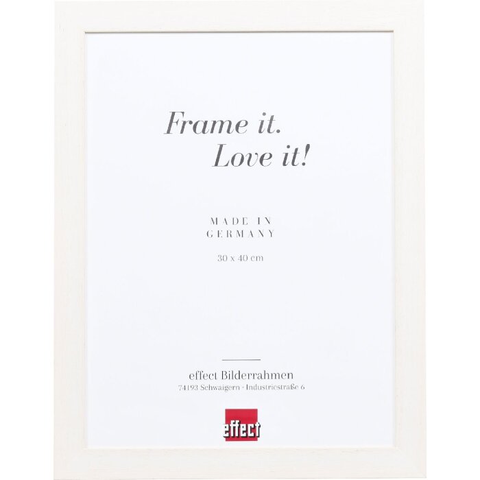 Cadre photo effet miroir Wandspiegel Profil 55 blanc 29,7x42 cm