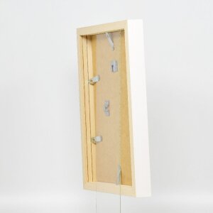 Miroir mural effect profil 55 blanc 40x50 cm