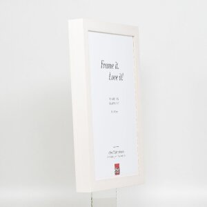 Miroir mural effect profil 55 blanc 40x50 cm