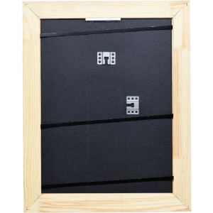 Cadre photo en bois baroque blanc 40x60 cm - Effect