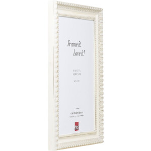 Miroir cadre bois profil 56 blanc 50x70 cm