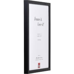 Miroir mural en bois noir profil 58 - 50x70 cm