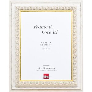 Miroir Baroque en Bois 20x28 cm - Profil 80 - Blanc