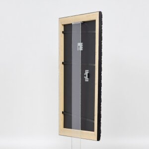 Effect miroir mural profilé bois 94 noir 42x59,4 cm miroir