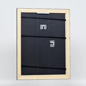 Effect miroir mural profilé bois 94 noir 42x59,4 cm miroir