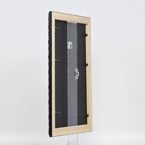 Effect miroir mural profilé bois 94 noir 42x59,4 cm miroir