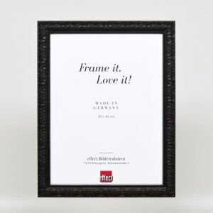 Effect miroir mural profilé bois 94 noir 42x59,4 cm miroir