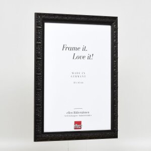 Effect miroir mural profilé bois 94 noir 42x59,4 cm miroir