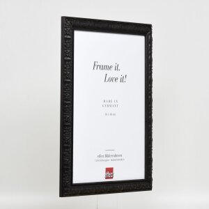 Effect miroir mural profilé bois 94 noir 42x59,4 cm miroir