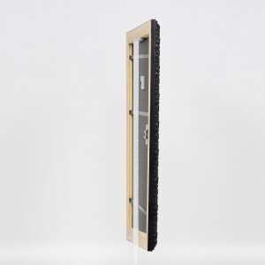 Effect miroir mural profilé bois 94 noir 42x59,4 cm miroir