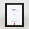 Effect miroir mural profilé bois 94 noir 42x59,4 cm miroir