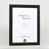Effect miroir mural profilé bois 94 noir 42x59,4 cm miroir
