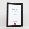 Effect miroir mural profilé bois 94 noir 42x59,4 cm miroir
