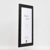 Effect miroir mural profilé bois 94 noir 42x59,4 cm miroir