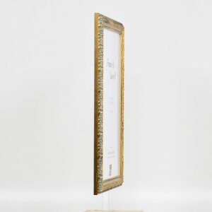 Effect miroir mural profilé bois 94 or 50x70 cm miroir