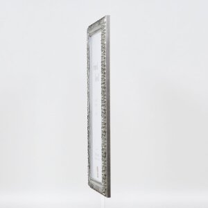 Effect miroir mural profilé bois 94 argent 59,4x84,1 cm miroir