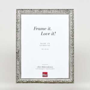 Effect miroir mural profilé bois 94 argent 59,4x84,1 cm miroir